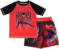 🕷️ stylish marvel avengers spider man toddler trunks for boys' clothing logo