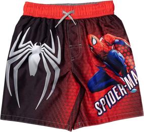img 1 attached to 🕷️ Stylish Marvel Avengers Spider Man Toddler Trunks for Boys' Clothing