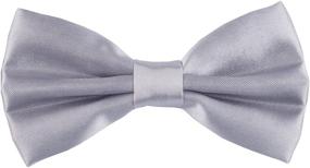 img 1 attached to Набор подтяжек и галстука Lilax для мальчиков - настраиваемые по размеру подтяжки и бабочка - сплошной цвет для детей и младенцев.
