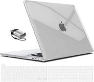 🔍 ibenzer crystal clear case & keyboard cover for macbook pro 13 inch m1 a2338 a2289 a2251 a2159 a1989 a1706 a1708 (2020-2016) + type c, mt13-cycl+1tc logo