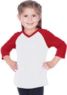 kavio little jersey contrast raglan girls' clothing for tops, tees & blouses logo