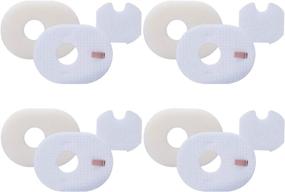 img 4 attached to 🔍 4-Pack Foam & Felt Filter Replacement for Shark Rocket Vacuum HV300 HV301 HV300W HV302 HV305 HV310 UV450 - Isinlive Filter Kit