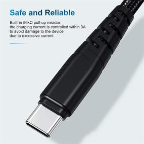 img 2 attached to 6-футовый кабель USB C - кабель зарядки Essri Type C 6 футов, быстрая зарядка, плетеный нейлоновый шнур (3А) для Samsung Galaxy S9, S8, Note 9, Note 8, Galaxy Note 20, 10, S21, S20, S10 Plus