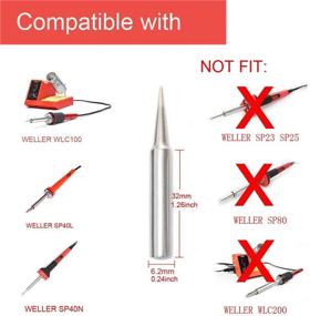 img 1 attached to 🔥 Enhance Your Soldering Experience with ShineNow ST7 Soldering Iron Tips for WELLER WLC100 & SP40 (5 PCS SET)