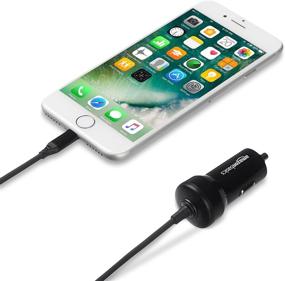 img 3 attached to 5-пакетный автомобильный зарядное устройство Amazon Basics с коиловым кабелем Lightning - 5V 12W - 18 дюймов, черное