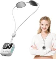 🌸 haniperis neckology intelligent neck massager with heat for effective neck pain relief – беспроводной, портативный и умный – 4 режима, 15 уровней – идеально подходит для дома, улицы, офиса и автомобиля – (белый-ожерелье) логотип