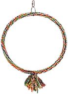 🦜 comfortable and durable 13-inch pennplax rope circle bird perch logo