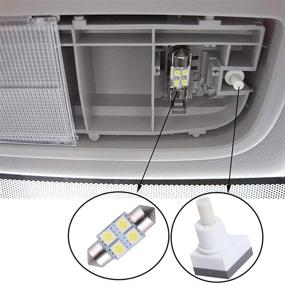 img 1 attached to 🔌 Durable Dome Lamp Switch Compatible with Various Vehicles - CR-V Odyssey Accord Pilot Ridgeline Dodge Ram 1500 | Replace 34404-SDA-A21 34404-SDA-A22D3 | Free Bulbs Included | Upgraded Version