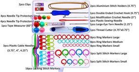 img 2 attached to 🧶 Knitting Kit with Essential Knitting Accessories, Supplies & Tools, including Cable Needles for Knitting Projects