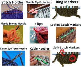 img 1 attached to 🧶 Knitting Kit with Essential Knitting Accessories, Supplies & Tools, including Cable Needles for Knitting Projects