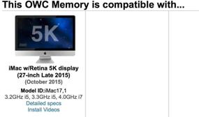 img 1 attached to OWC 8GB (2 X 4GB) 1867 MHZ DDR3 SO-DIMM PC3-14900 204 Pin CL11 Memory Upgrade