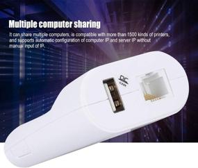img 3 attached to 🖨️ Yoidesu USB2.0 Принт-сервер: высокоскоростной сетевой адаптер для сетевых принтеров LAN Ethernet
