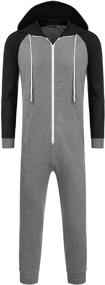 img 3 attached to 🎅 COOFANDY Buffalo Men's Christmas Romper Pajamas: Comfy Sleep & Lounge Attire