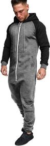 img 2 attached to 🎅 COOFANDY Buffalo Men's Christmas Romper Pajamas: Comfy Sleep & Lounge Attire