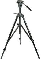 📷 enhanced vt-400 aluminum tripod system with advanced 2-way fluid pan head logo