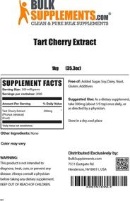 img 3 attached to BulkSupplements.com Organic Tart Cherry Extract Powder - Ideal for Baking - Tart Cherry Powder (1 Kilogram - 2.2 lbs)