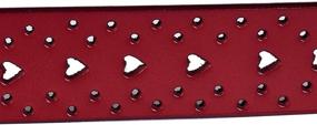 img 2 attached to 👜 Uxcell Burgundy Leather Women's Accessories with Intricate Carved Multi Hole Design