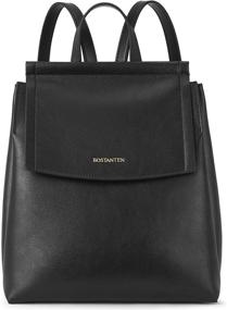 img 4 attached to 🎒 Genuine Leather Shoulder Backpack by BOSTANTEN