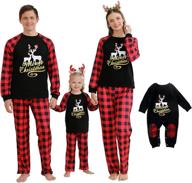 christmas family pajamas matching sets logo