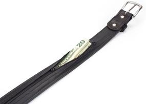 img 3 attached to 💼 Concealed Money Pocket: Sleek Leather Men's Travel Accessories for Belts