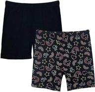 🩳 must-have popular girls solid active shorts: perfect for girls' clothing and active lifestyle logo