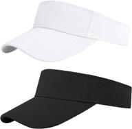 🧢 adjustable sports sun visor hats for women and men by cooraby logo