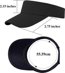 img 3 attached to 🧢 Adjustable Sports Sun Visor Hats for Women and Men by Cooraby