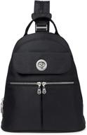 versatile and stylish baggallini 🎒 naples convertible backpack in classic black logo