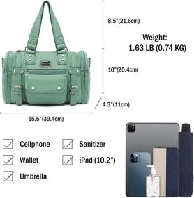 img 2 attached to Scarleton Satchel Handbag: Stylish Crossbody Shoulder Bag for Women's Essentials