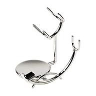 🪒 super safety razors' chrome stand for straight razors, barber razors, cartridge razors, and long handle safety razors: ultimate shaving brush stand logo