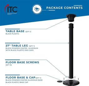 img 3 attached to 🛥️ Enhance Your RV or Boat's Aesthetics with Manufacturers' Select ITC Redwood Table Leg System (Black, 27") - TL5000-B-27 (B07VSJSHFL)
