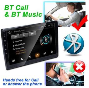 img 3 attached to 📻 High-Performance 9 Inch Android 8.1 WiFi Universal Car MP5 Player with GPS Navigation, Bluetooth, FM & Rear View Camera