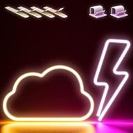 lightning bolt neon signs led cloud (pink and warm) neon signs for bedroom - neon sign neon lights led signs neon lights for bedroom - led sign cloud light neon light sign led signs for bedroom wall логотип