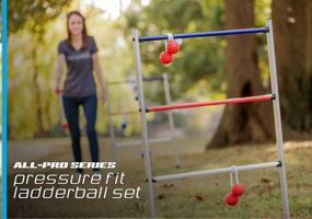 img 3 attached to 🎯 Triumph Premium Ladder Toss Outdoor Game Set: Classic vs All Pro Series - Includes Soft Bola Balls, Carrying Case, and Score Trackers