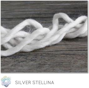 img 3 attached to ✨ Living Dreams Yarn ARMSTRONG: Luxurious Silver Sparkle Chunky Merino Superwash for Effortless Knitting & Crochet Projects