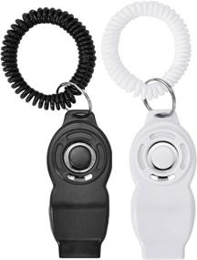 img 4 attached to 🐶 ZNOKA Dog Training Clicker and Whistle Combo – Effective Positive Reinforcement for Puppies, Correcting Unwanted Behaviors – Pet Training Clicker for Dogs, Cats, Puppies, Birds, Horses – Pack of 2 (White and Black)