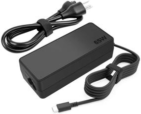 img 4 attached to 🔌 65W Зарядное устройство AC USB-C Type C для Lenovo ThinkPad T480 T480s T580 T580s, 4x20m26268 Chromebook 100e 300e 500e c330 c340 s330 E480 E580 L380 Yoga A485 T490 Адаптер питания для ноутбука + кабель