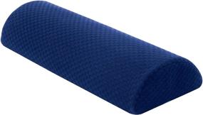img 4 attached to Carex Memory Foam Lumbar and Leg Pillow: Ultimate Support for Lower Back and Knee, Half Moon Bolster Pillow for Optimal Comfort