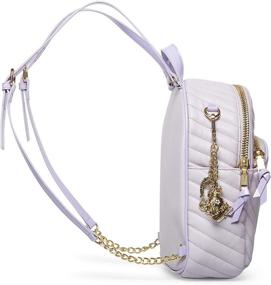 img 2 attached to 🎒 Stylish and Chic: Betsey Johnson's Pretty Pastels Backpack for Effortlessly Trendy Looks