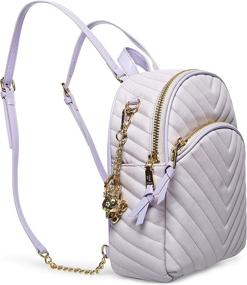 img 3 attached to 🎒 Stylish and Chic: Betsey Johnson's Pretty Pastels Backpack for Effortlessly Trendy Looks