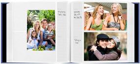 img 1 attached to 📷 Sky Blue 4x6 Photo Album with 200 Pockets - Fabric Frame Cover for Improved SEO