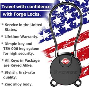 img 2 attached to Ultra Secure Dimple Luggage by Forge Approved