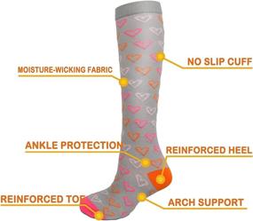 img 3 attached to Medical-grade Compression Socks for Circulation Support - 20-30 mmHg Compression Level for Women & Men. Ideal for Running, Cycling, Hiking, Traveling by Plane