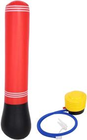 img 4 attached to 🥊 Estink Fitness Punching Bag - 59.06" Tall Inflatable Punching Tower Bag - Freestanding Children & Adults Fitness Play - De-Stress Boxing Target Bag with Foot Pump