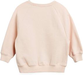 img 3 attached to 👕 Trendy Toddler Girls Crewneck Hoodies and T Shirts: Comfortable Long Sleeve Collage Pullover Tops for Kids