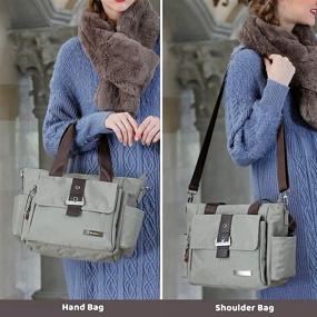 img 3 attached to 👜 Water-Resistant Women's Shoulder Crossbody Handbags & Wallets with Multi Compartments and Adjustable Straps