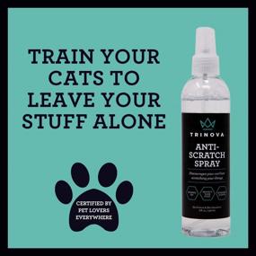 img 1 attached to 🐱 TriNova Anti-Scratch Cat Deterrent Spray: Protect Your Furniture & Keep Cats Happy with Rosemary Infused Formula - Indoor & Outdoor Use