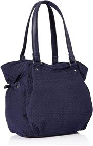 img 3 attached to Vera Bradley Microfiber Glenna Satchel Women's Handbag & Wallet Set in Satchel Style