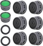 high-performance 20 sets green faucet aerators with gasket - 2.2 gpm flow restrictor insert replacement parts for bathroom or kitchen logo