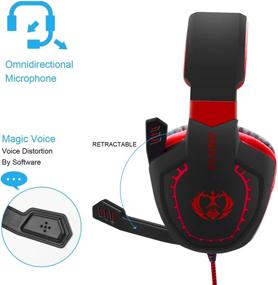 img 3 attached to 🎧 Anivia AH28 All-Platform Stereo Gaming Headset: PS4, Xbox One, PC, Mobile Compatible